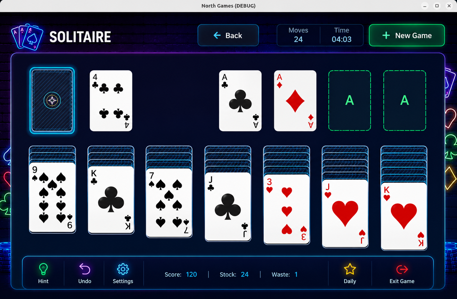 Solitaire gameplay preview